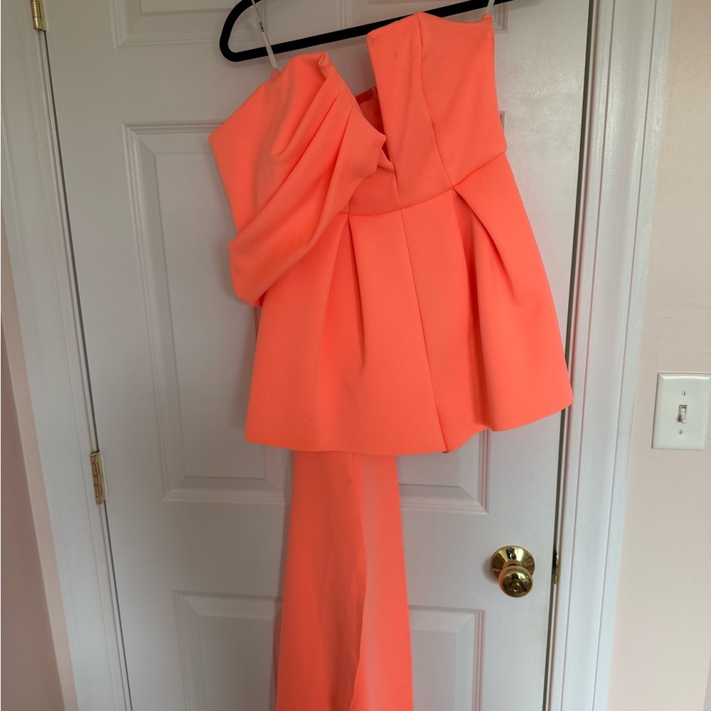 ASOS Strapless Coral Romper